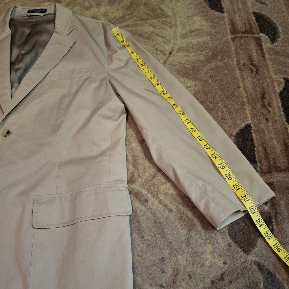 Polo Ralph Lauren Tan Cotton 2-button Sportcoat Blazer  Men Size 44R - Picture 16 of 16